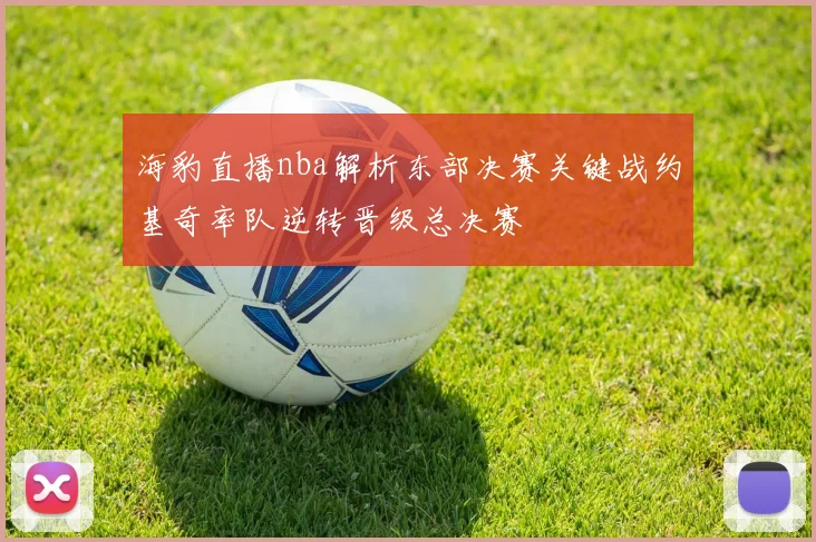海豹直播nba解析东部决赛关键战约基奇率队逆转晋级总决赛